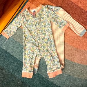 Baby Boden Floral & Striped Bodysuit 2 pack.